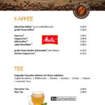 Speisekarte Moses Hütte am Nordufer Schieder See